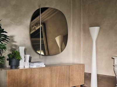 Włoskie lustro dekoracyjne Vaniti marki Calligaris – na zamówienie w showroomie Bellissimo Home, ul. ks. Witolda 34a, Wrocław.