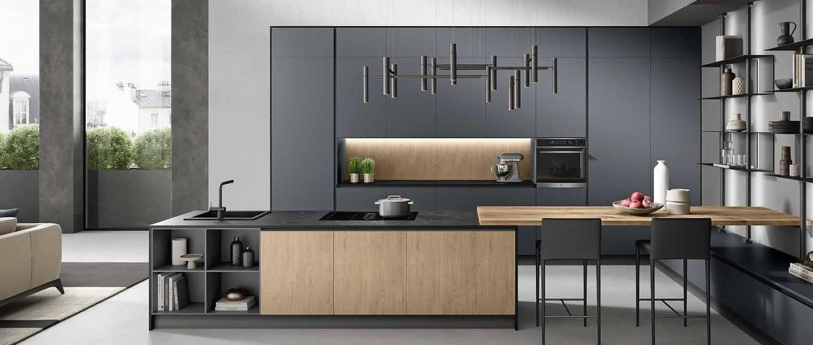 Włoska kuchnia marki Gieffe Cucine – na zamówienie w showroomie Bellissimo Home, ul. ks. Witolda 34a, Wrocław.